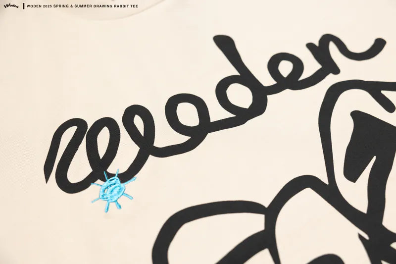 WODEN 2025 Spring & Summer 028 Drawing Rabbit Tee