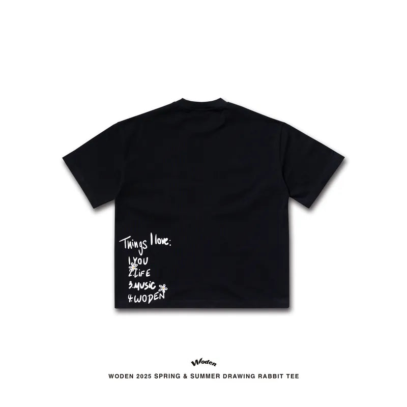 WODEN 2025 Spring & Summer 028 Drawing Rabbit Tee