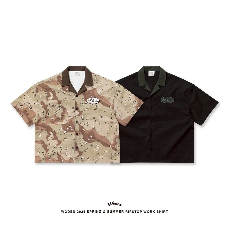 WODEN 2026 Spring & Summer 005 Distorted Plaid Polo Shirt