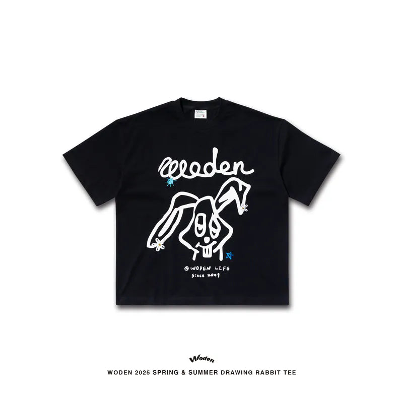 WODEN 2025 Spring & Summer 028 Drawing Rabbit Tee