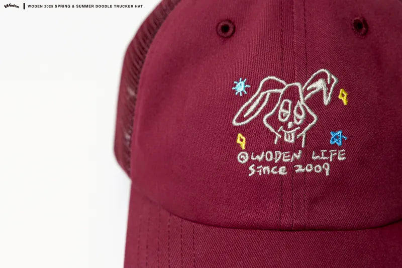 WODEN 2025 Spring & Summer 029 Doodle Trucker Hat