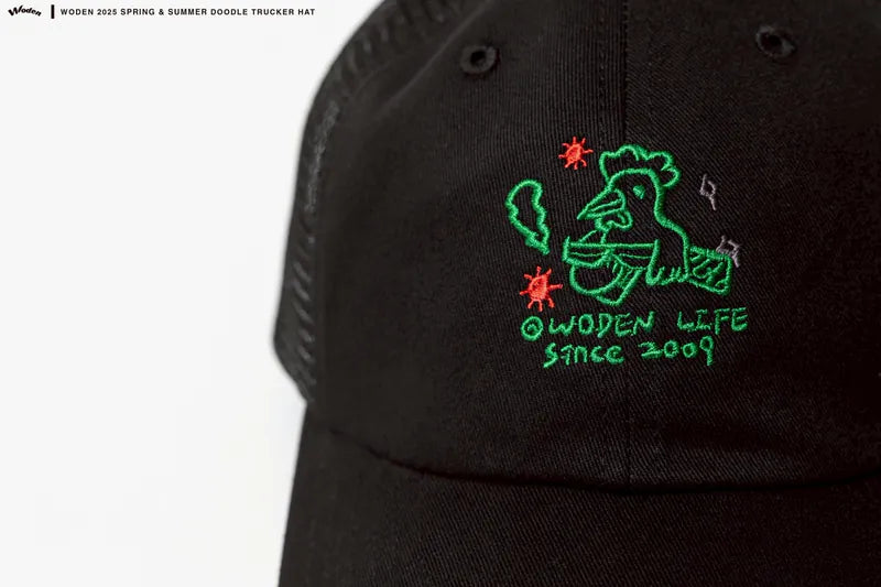WODEN 2025 Spring & Summer 029 Doodle Trucker Hat