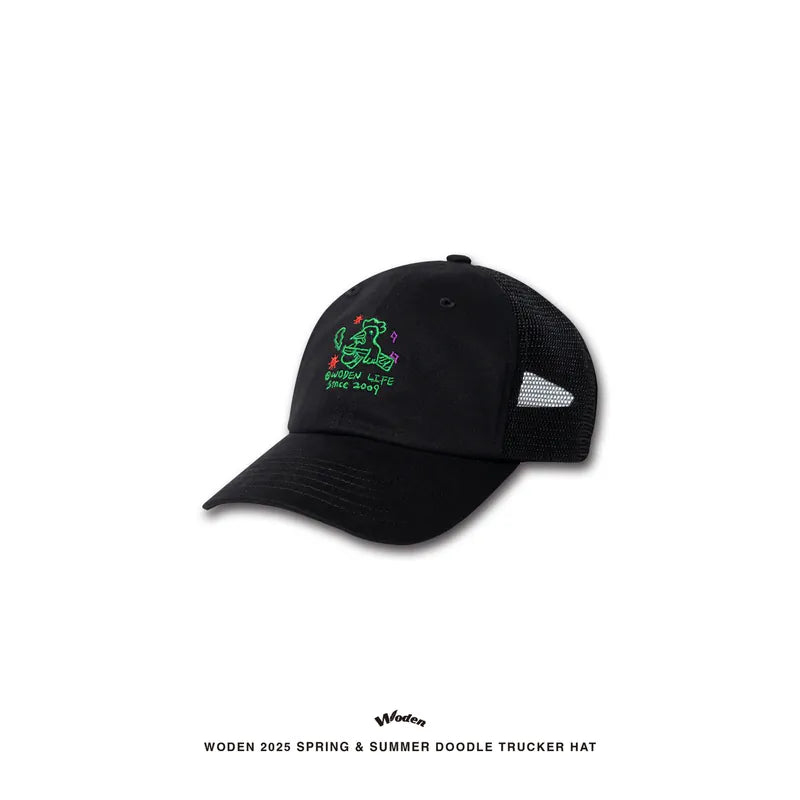 WODEN 2025 Spring & Summer 029 Doodle Trucker Hat