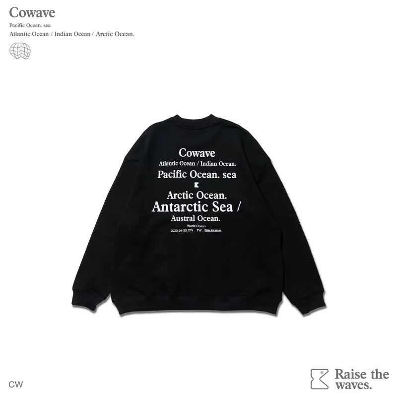 Cowave 2023-24 Fall & Winter Slogan font Sweatshirt
