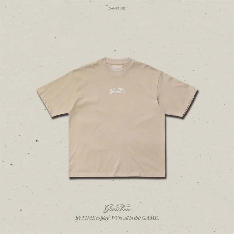 GAMETIME 24SS Carved Style Logo Tee