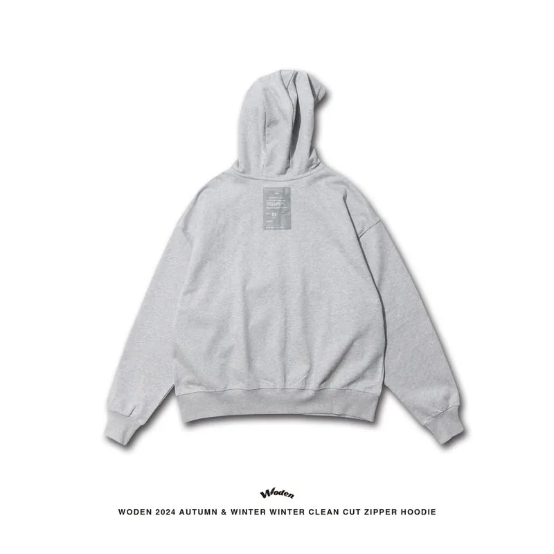 WODEN 2024 Autumn & Winter 055 Clean Cut Zipper Hoodie Jacket