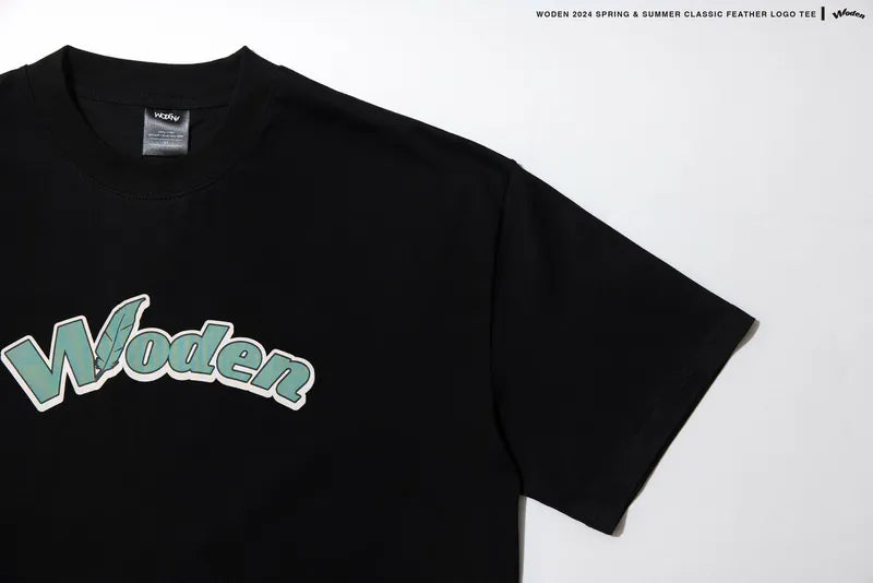 WODEN 2024 Spring & Summer 010 Classic Feather LOGO tee