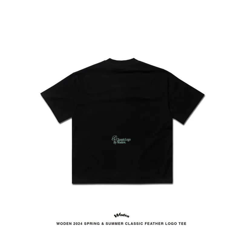 WODEN 2024 Spring & Summer 010 Classic Feather LOGO tee