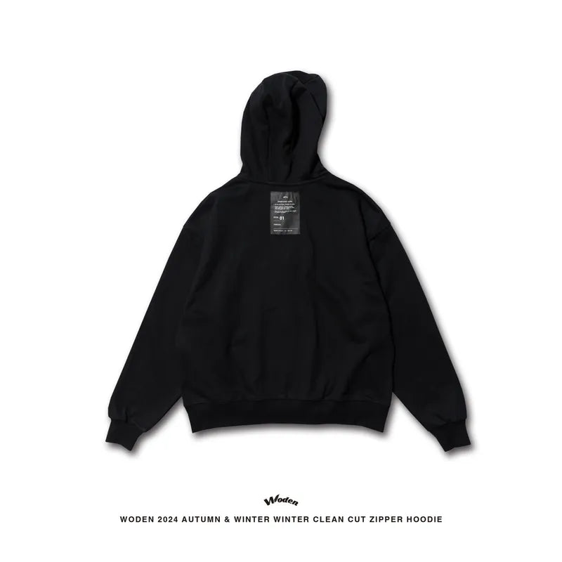 WODEN 2024 Autumn & Winter 055 Clean Cut Zipper Hoodie Jacket