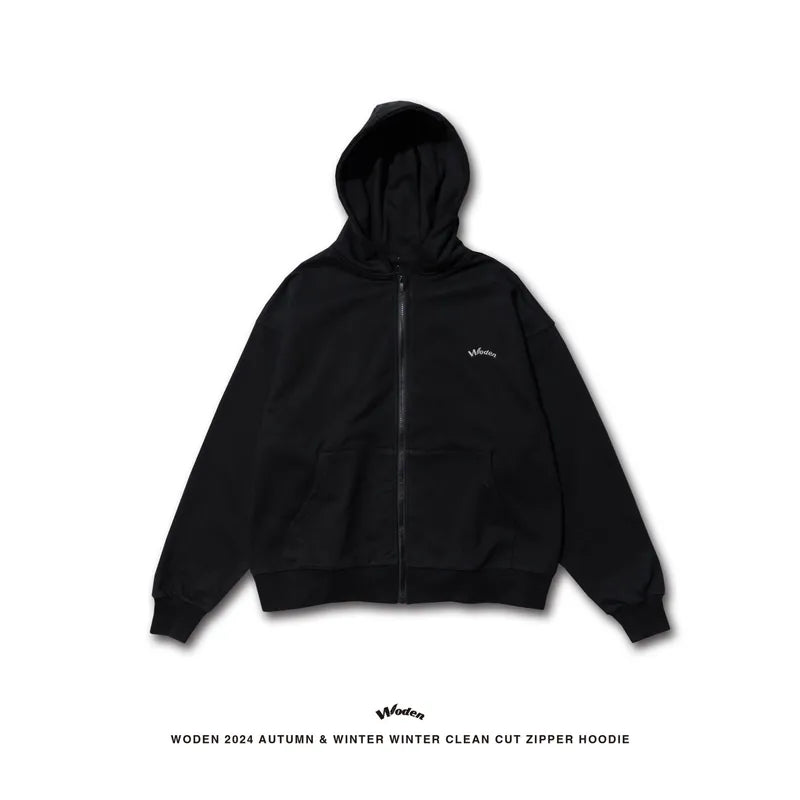 WODEN 2024 Autumn & Winter 055 Clean Cut Zipper Hoodie Jacket