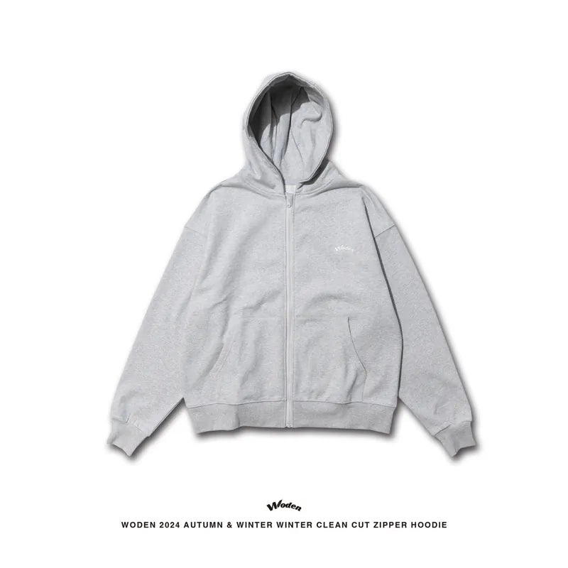 WODEN 2024 Autumn & Winter 055 Clean Cut Zipper Hoodie Jacket