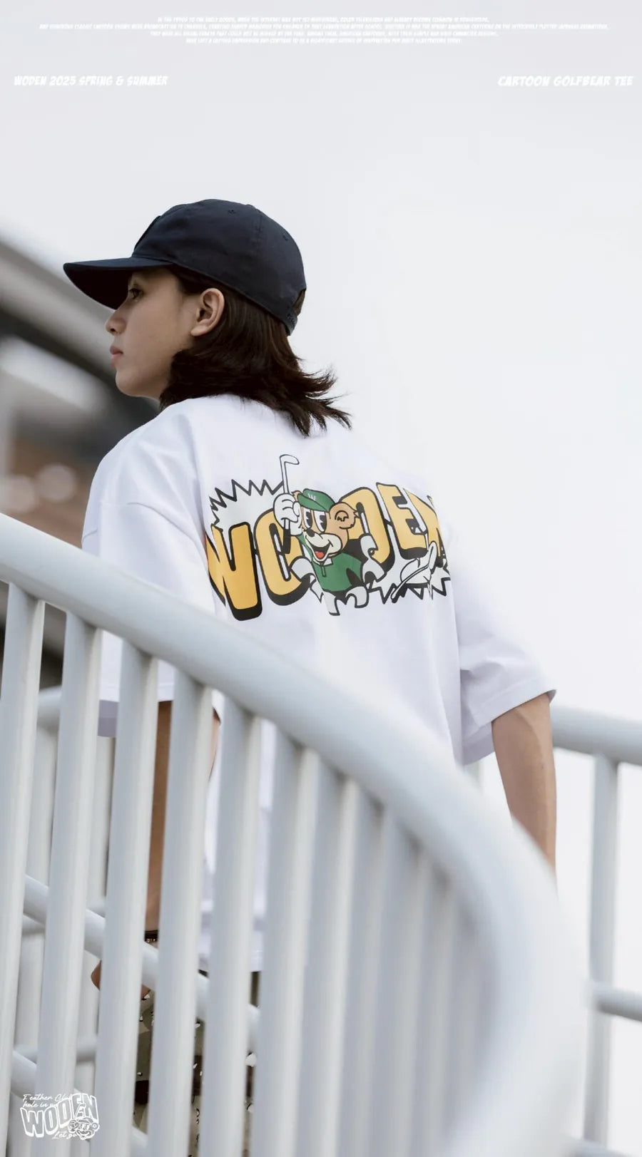 WODEN 2025 Spring & Summer 026 Cartoon Golfbear Tee