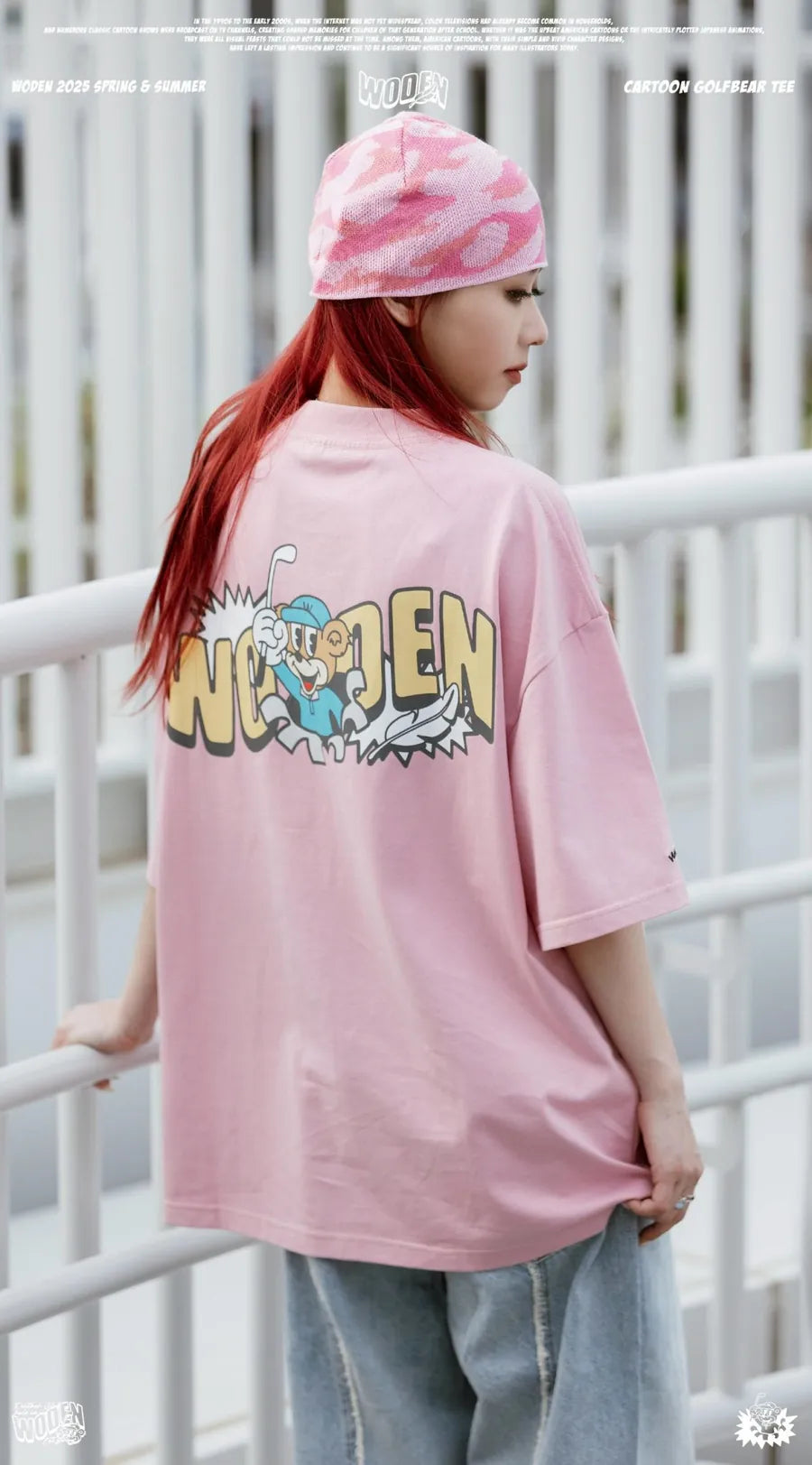 WODEN 2025 Spring & Summer 026 Cartoon Golfbear Tee