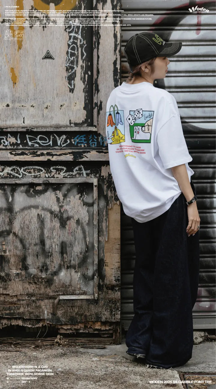 WODEN 2025 Spring & Summer Gamble Font Tee