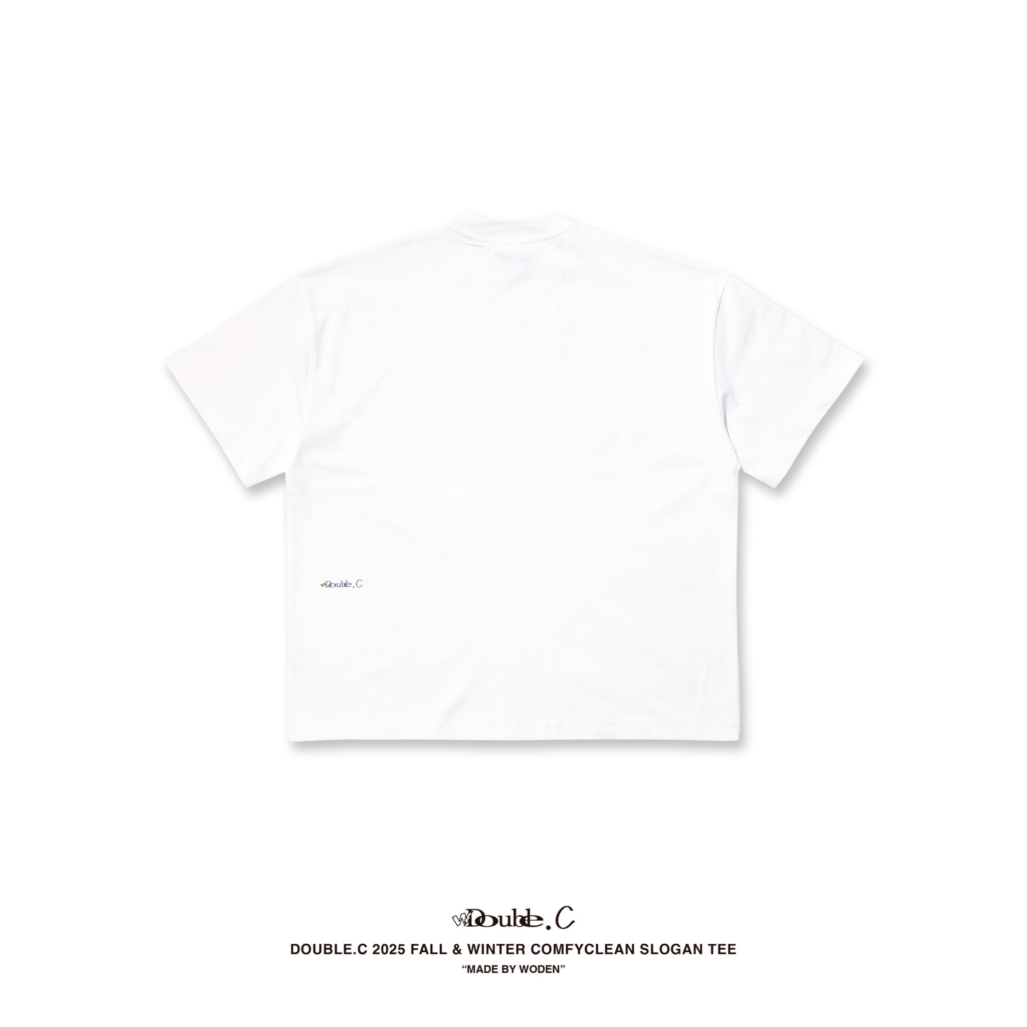 Double.C 2025 Fall & Winter ComfyClean Slogan Tee