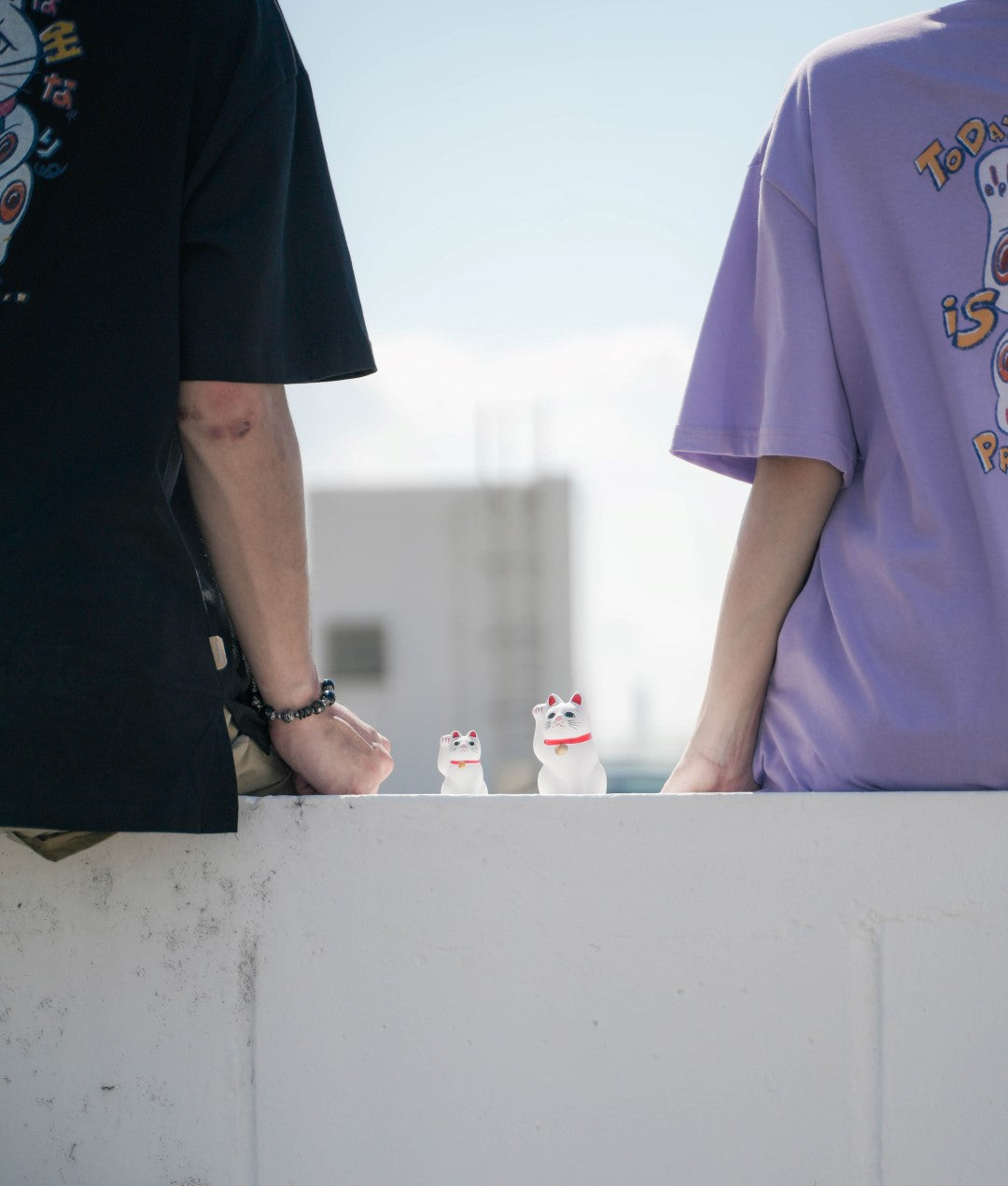 VINDAY 2023 復刻手描き招き猫 Tee ver.2 紫色