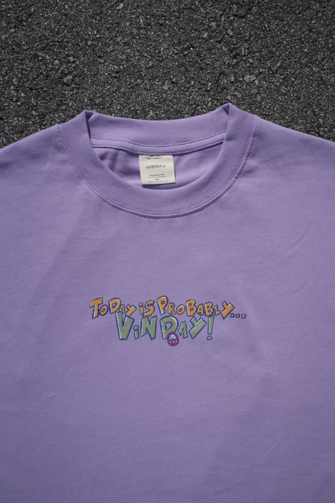 VINDAY 2023 復刻手描き招き猫 Tee ver.2 紫色