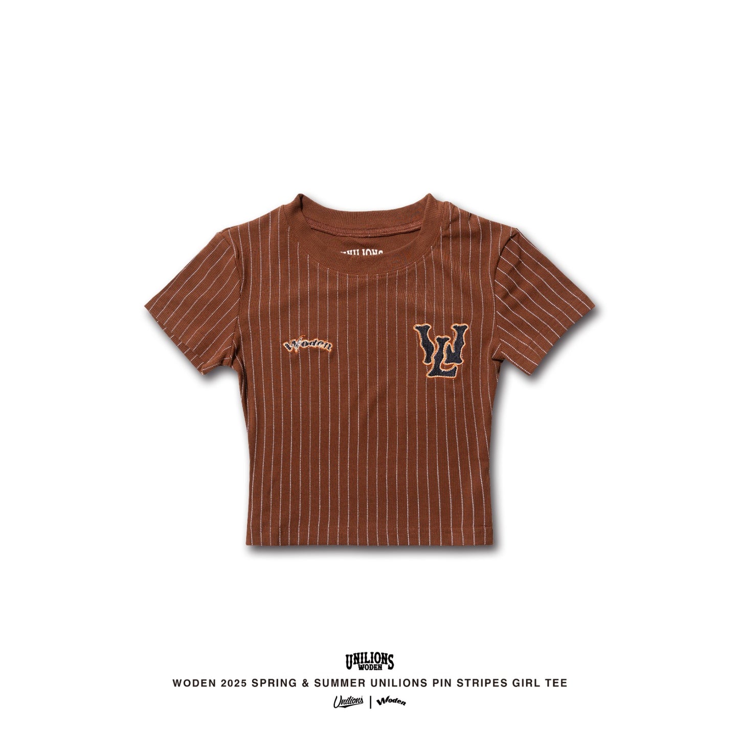 WODEN® X Unilions® 25SS Pin stripes Girl Tee
