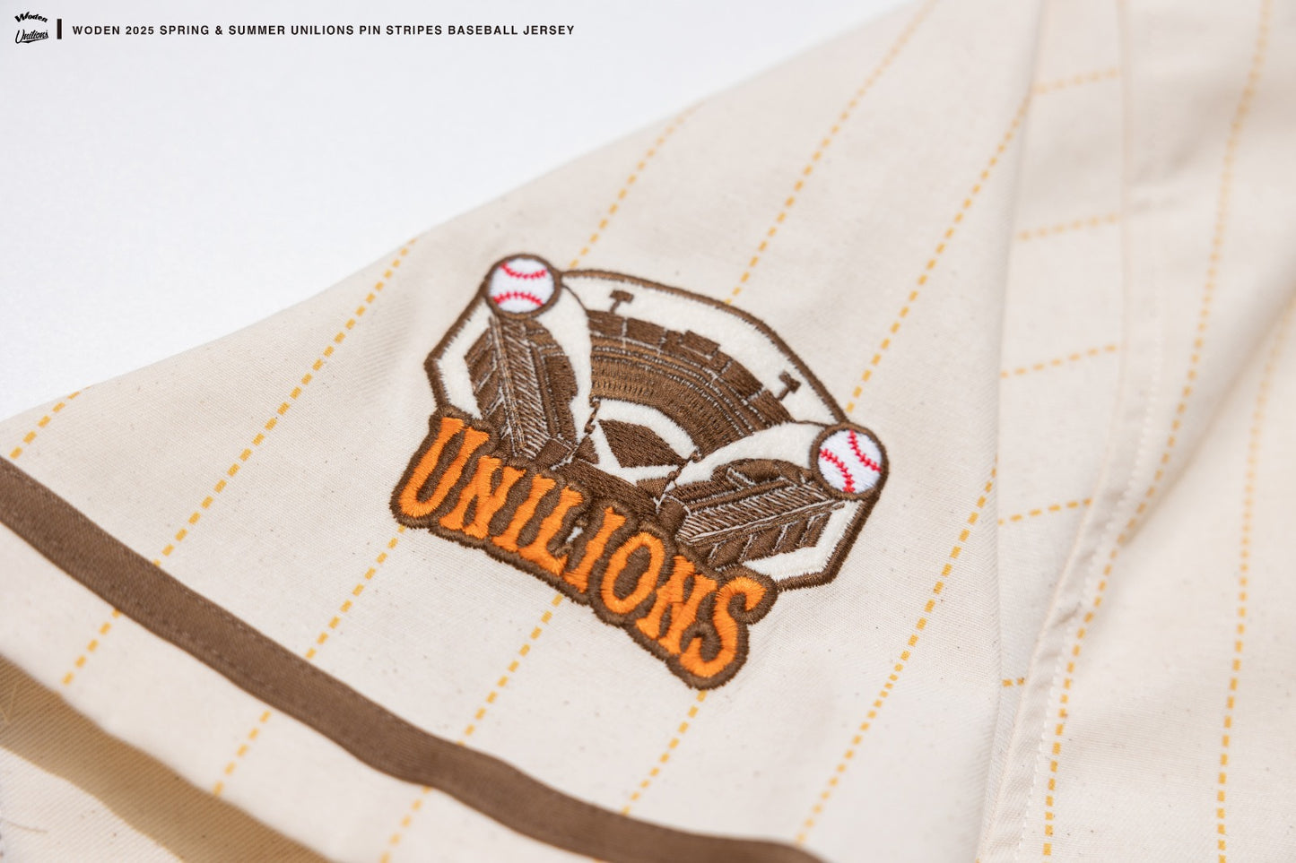 WODEN® X Unilions® 25SS Pin stripes Baseball Jersey