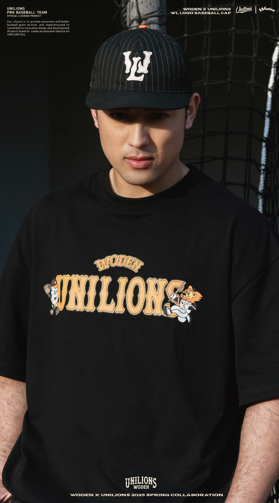 WODEN® X Unilions® 25SS WL LOGO Baseball Cap