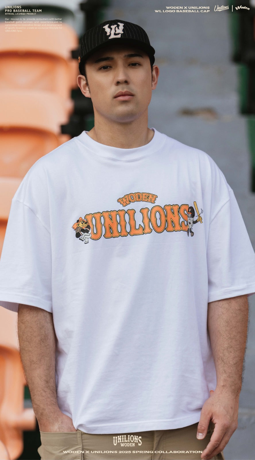 WODEN® X Unilions® 25SS WL LOGO Baseball Cap