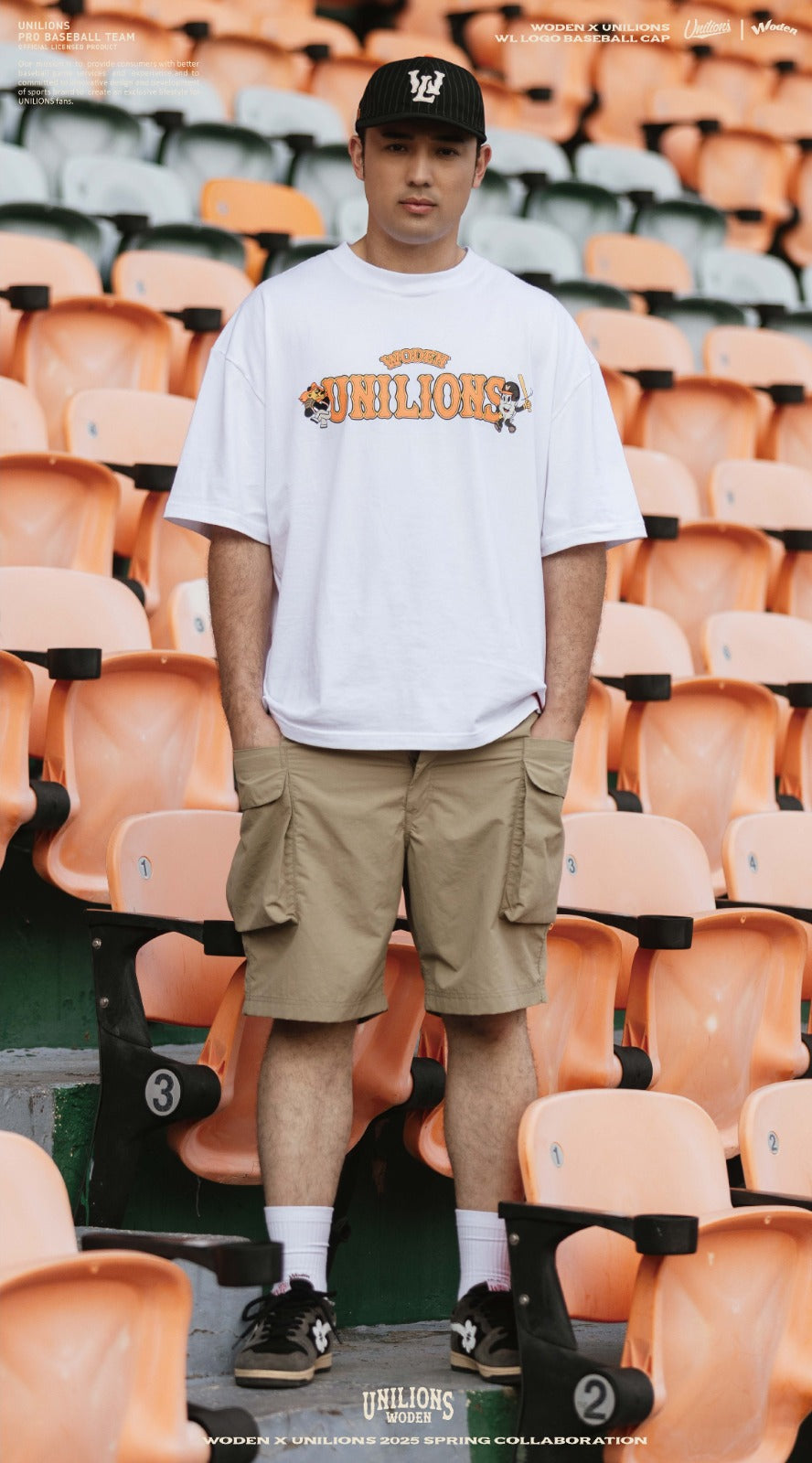WODEN® X Unilions® 25SS WL LOGO Baseball Cap