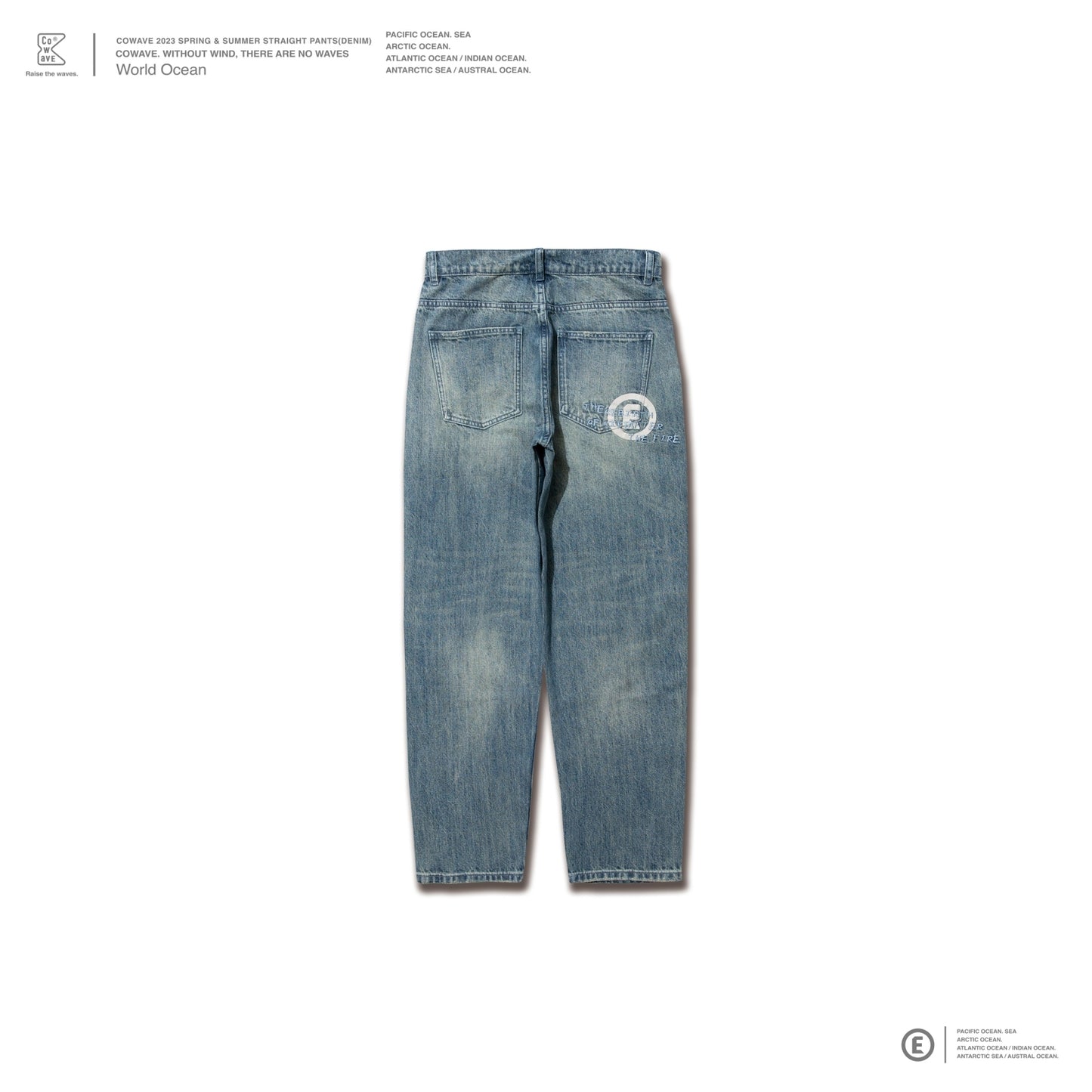 Cowave 2023 Spring & Summer Straight Pants (Denim)