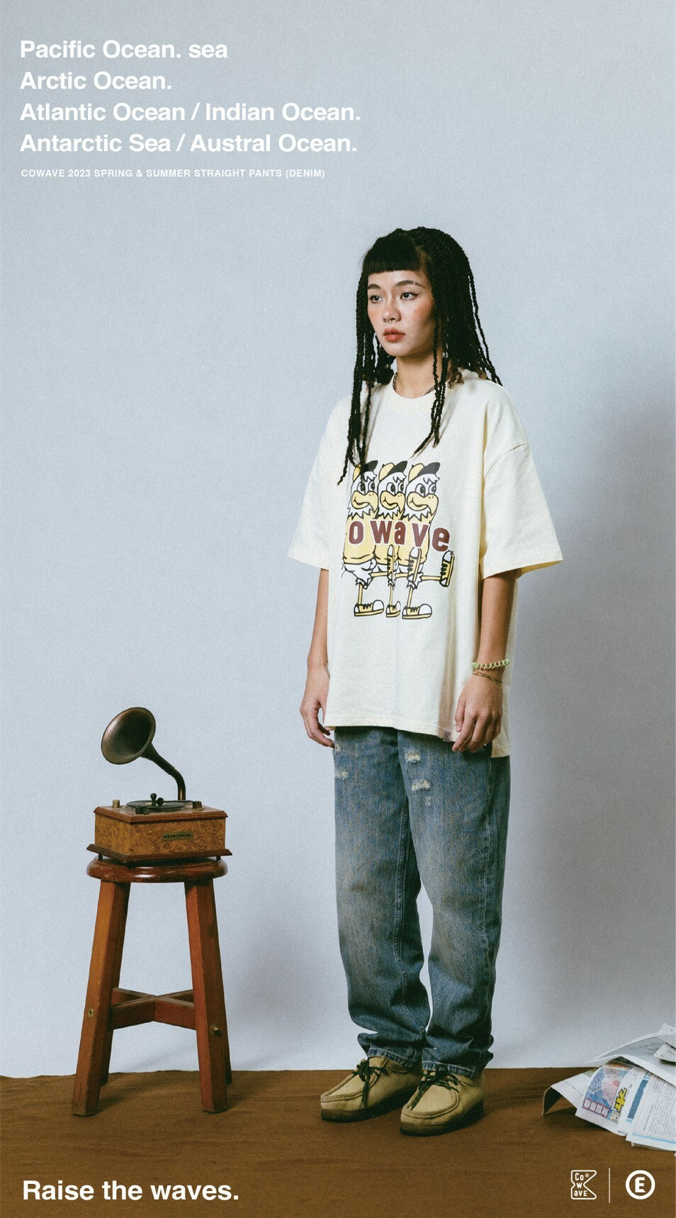 Cowave 2023 Spring & Summer Straight Pants (Denim)
