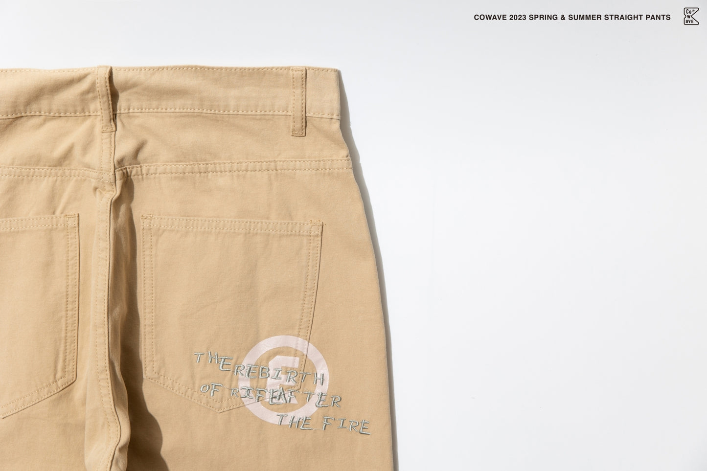 Cowave 2023 Spring & Summer Straight Pants (Khaki)