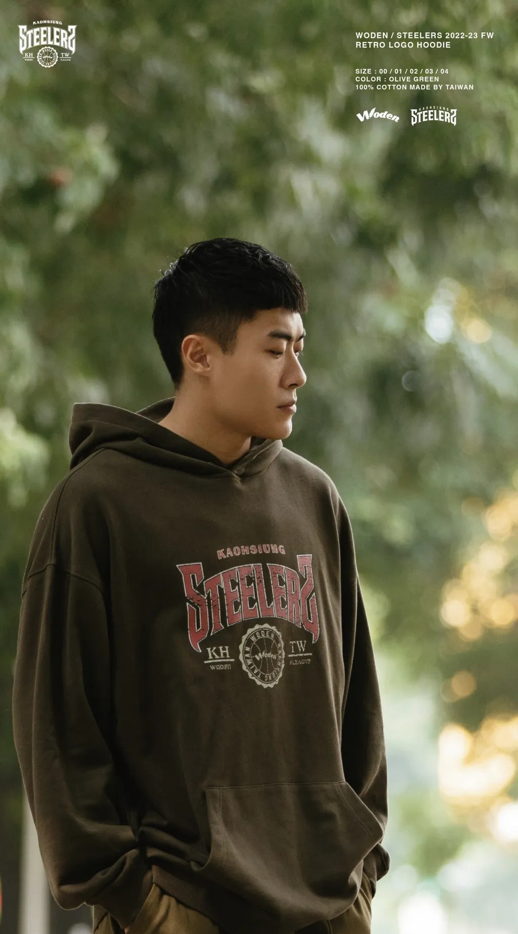 WODEN X STEELERS Old School Logo Hoodie
