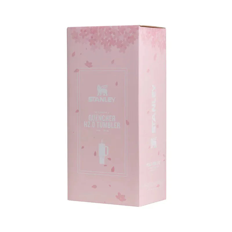 STANLEY 櫻花季限定款 吸管隨手杯 2.0 0.88L - 春日粉 (附花見紙盒)