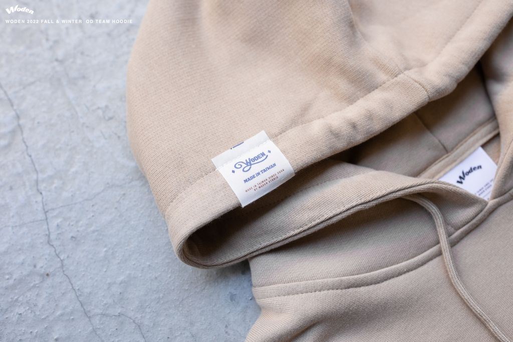 WODEN 2022 Fall & Winter OD Team LOGO Hoodie (卡其款)