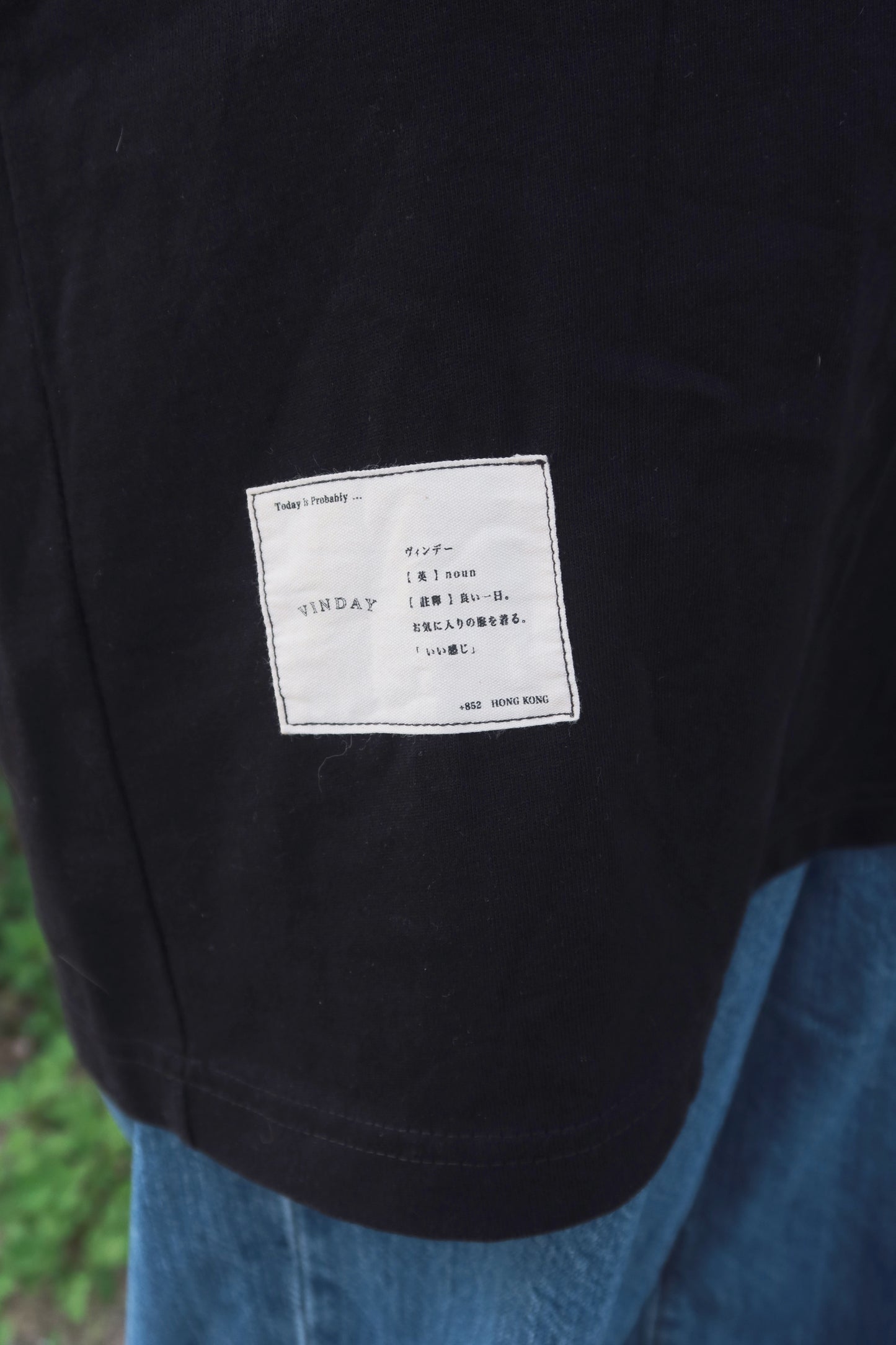 VINDAY 2022 S/S 手描き招き猫 Tee 黑色