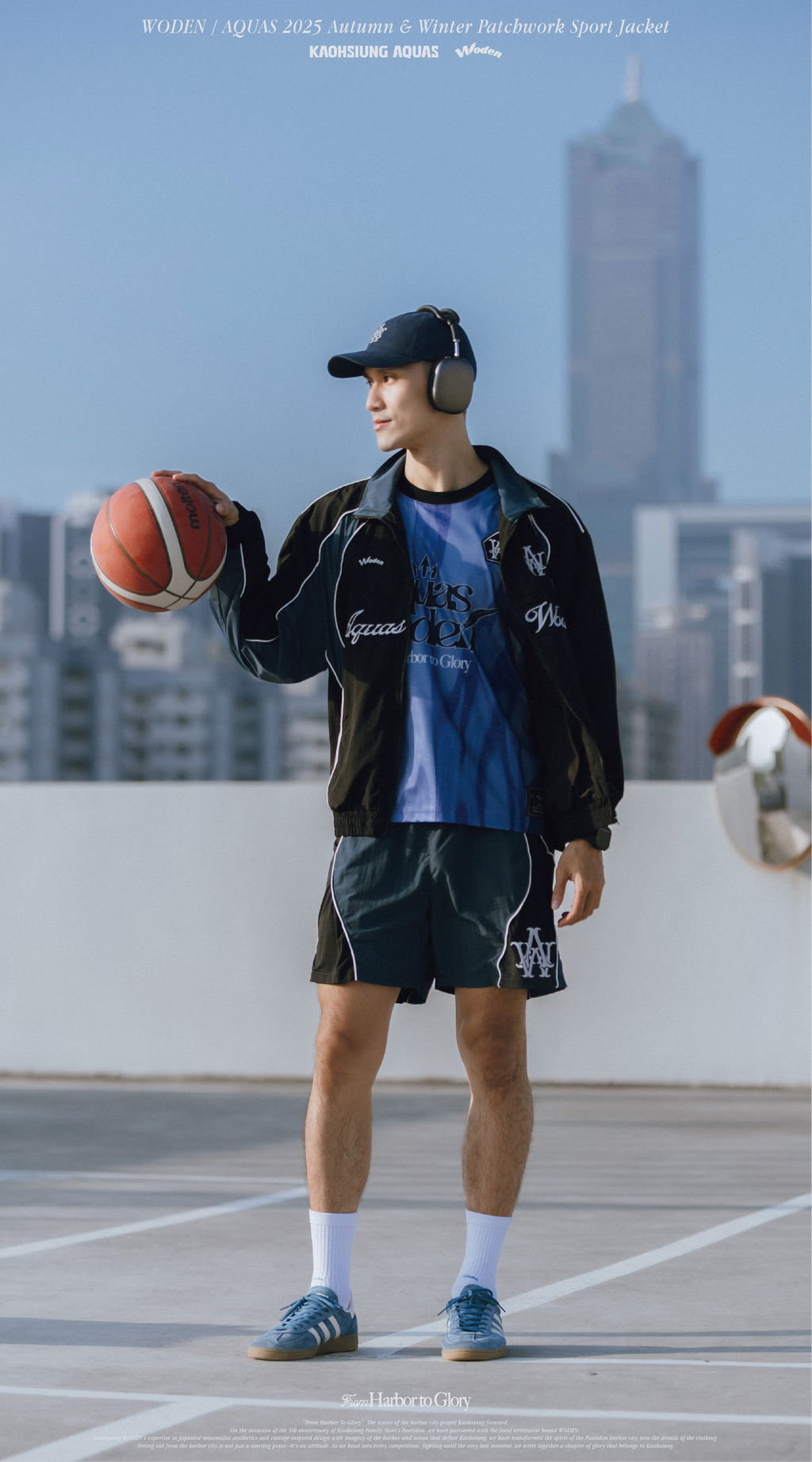 WODEN / AQUAS 2025 Autumn & Winter Patchwork Sport Jacket