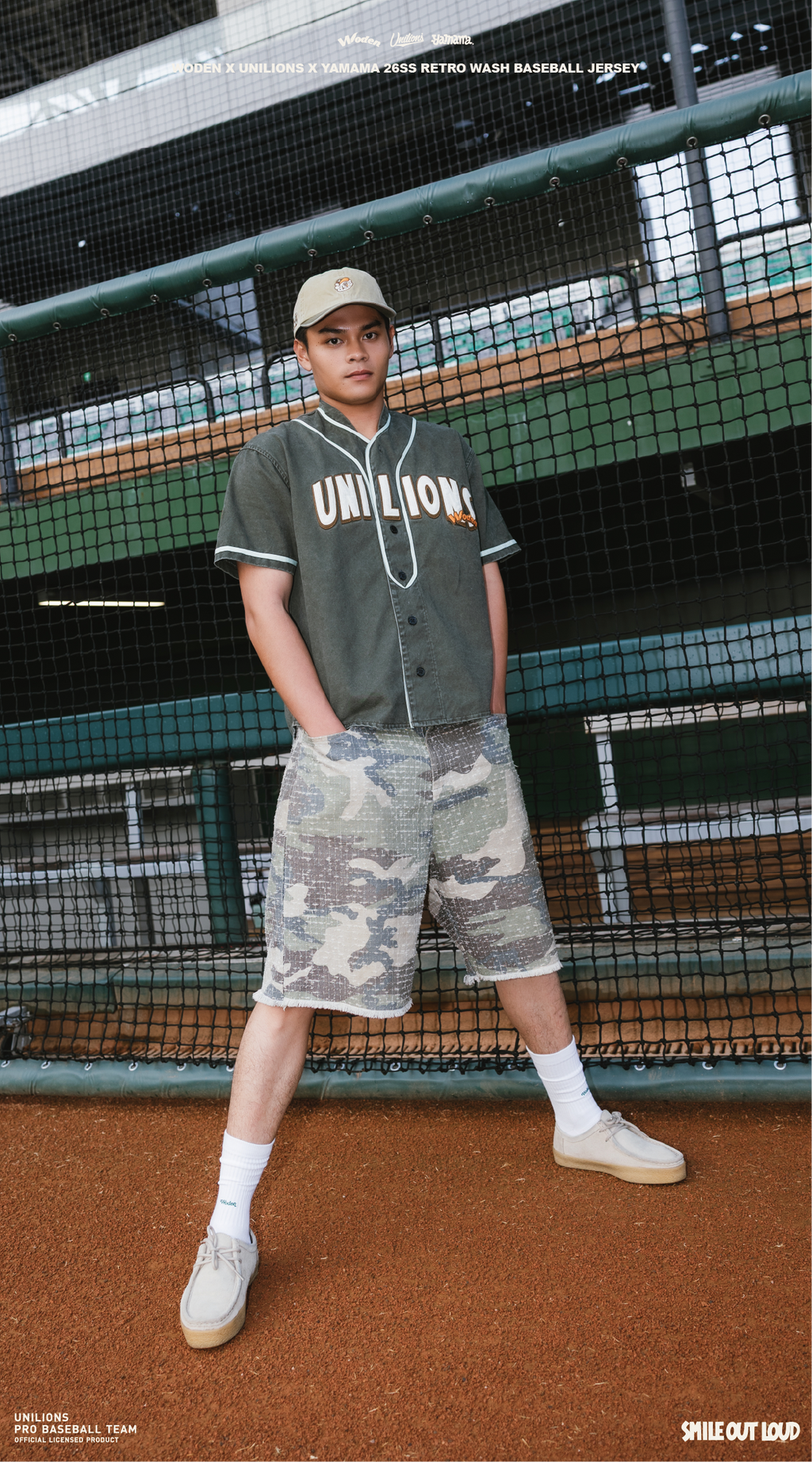 WODEN 2026 Spring & Summer 015 Unilions x Yamama Wash Baseball Jersey
