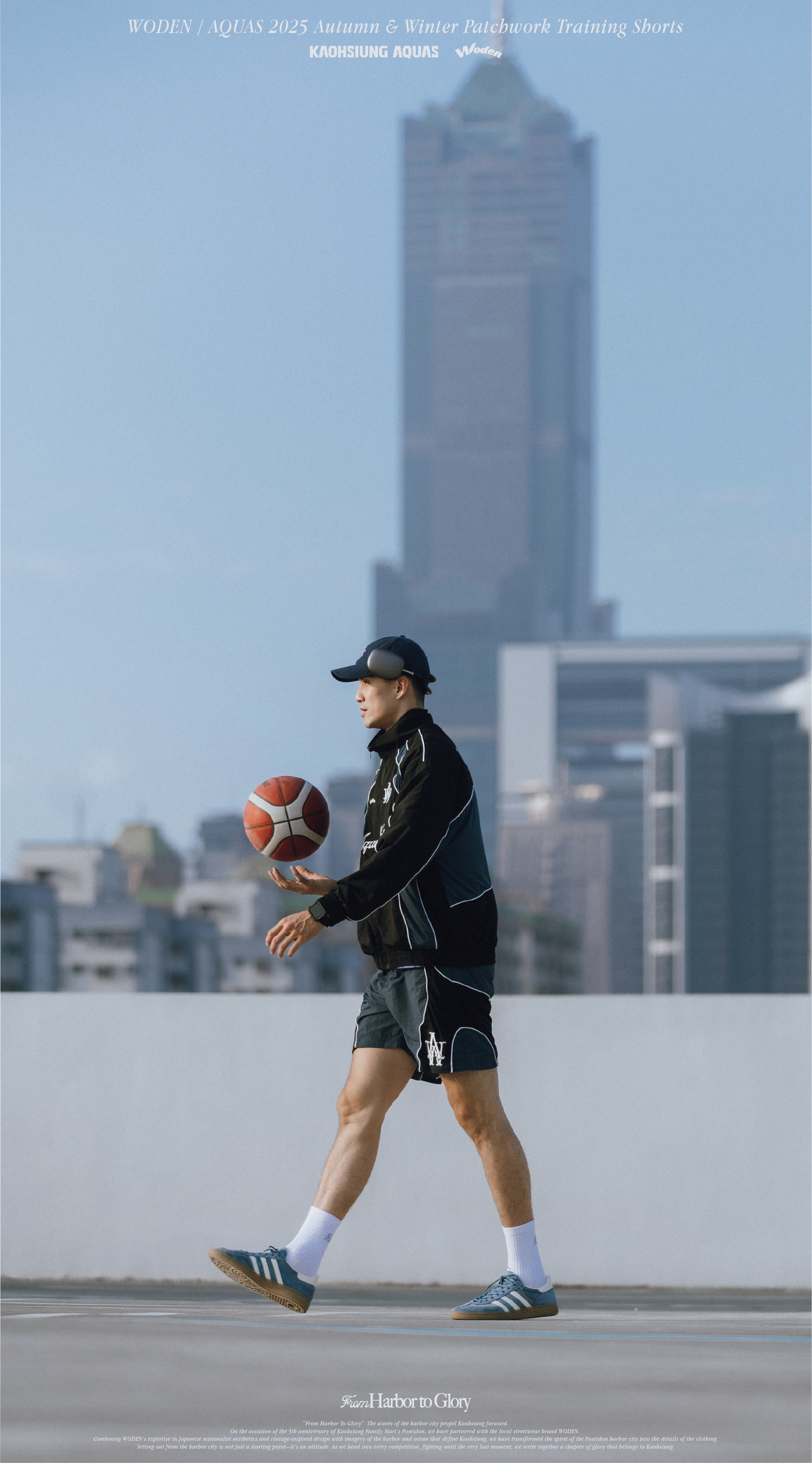 WODEN / AQUAS 2025 Autumn & Winter Patchwork Training Shorts