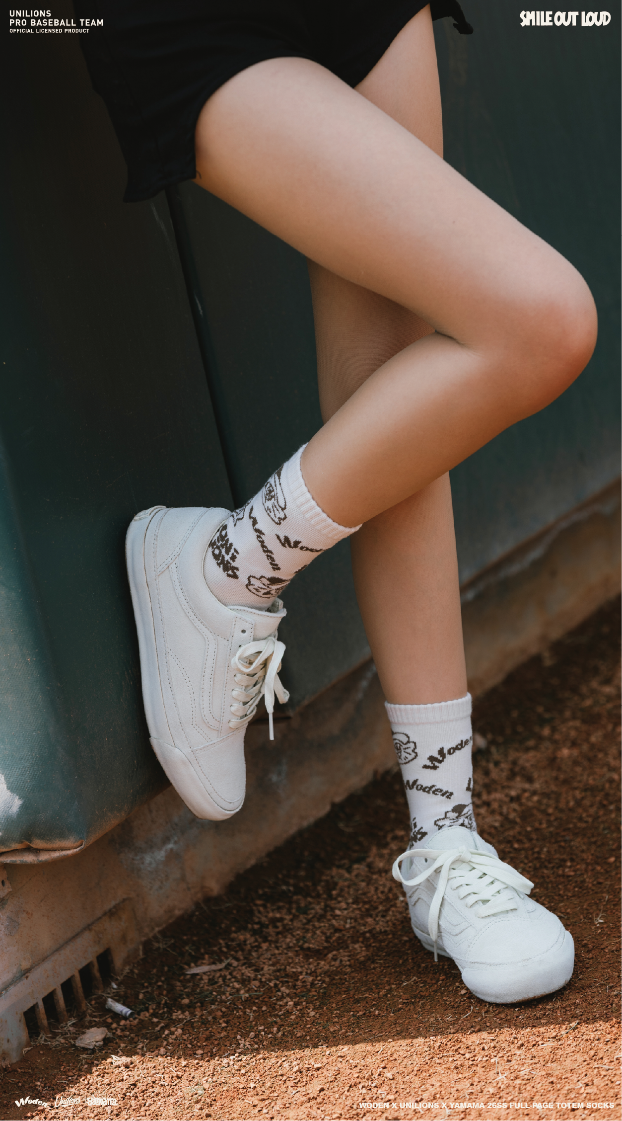 WODEN 2026 Spring & Summer 018 Unilions x Yamama Full-page totem Socks