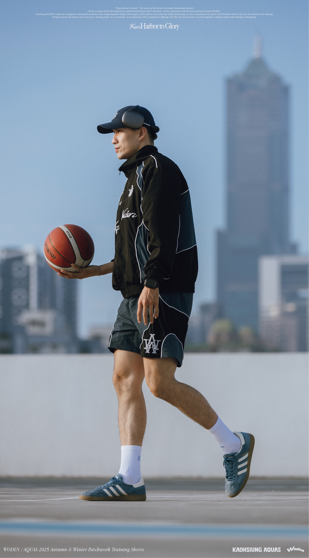 WODEN / AQUAS 2025 Autumn & Winter Patchwork Training Shorts