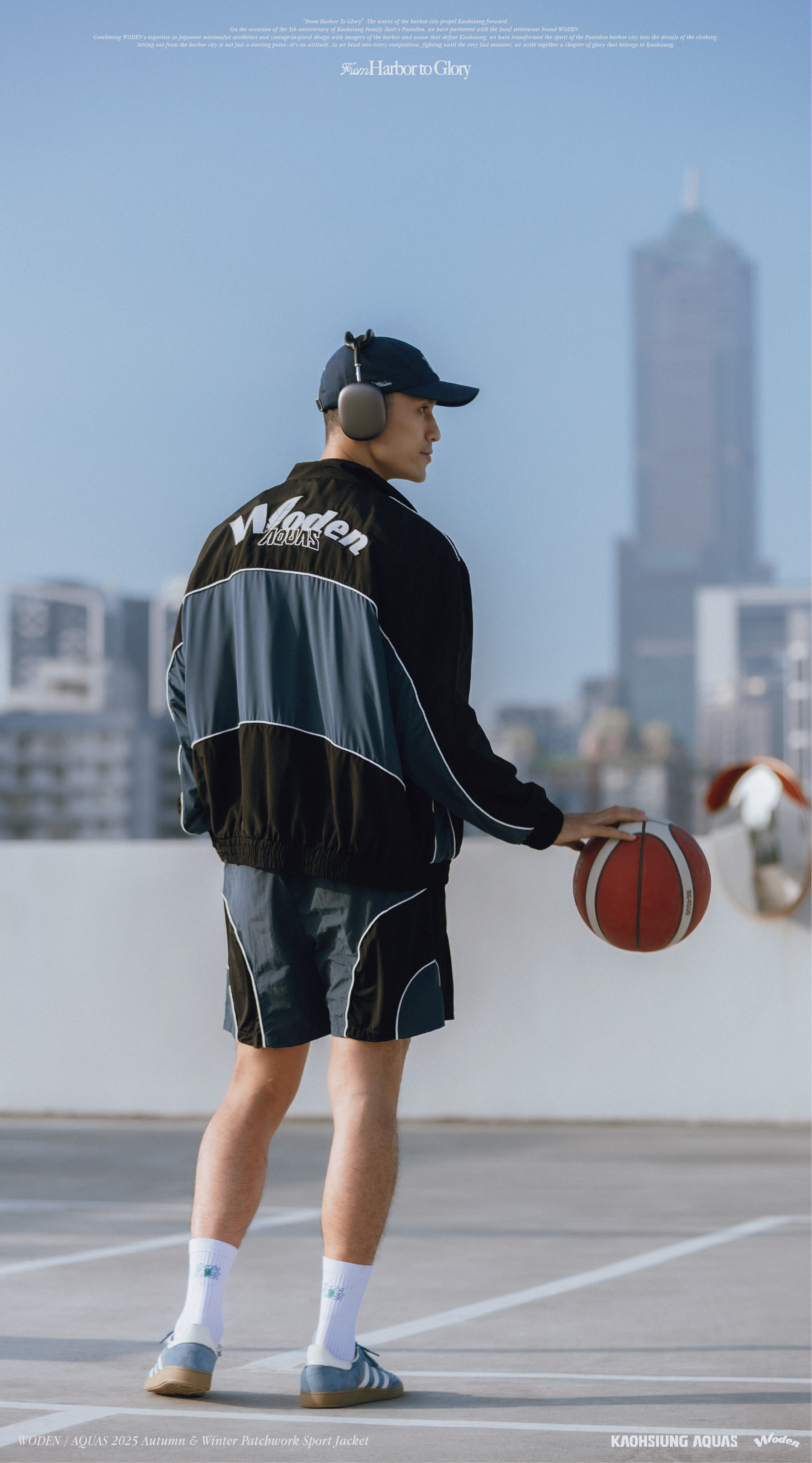 WODEN / AQUAS 2025 Autumn & Winter Patchwork Sport Jacket