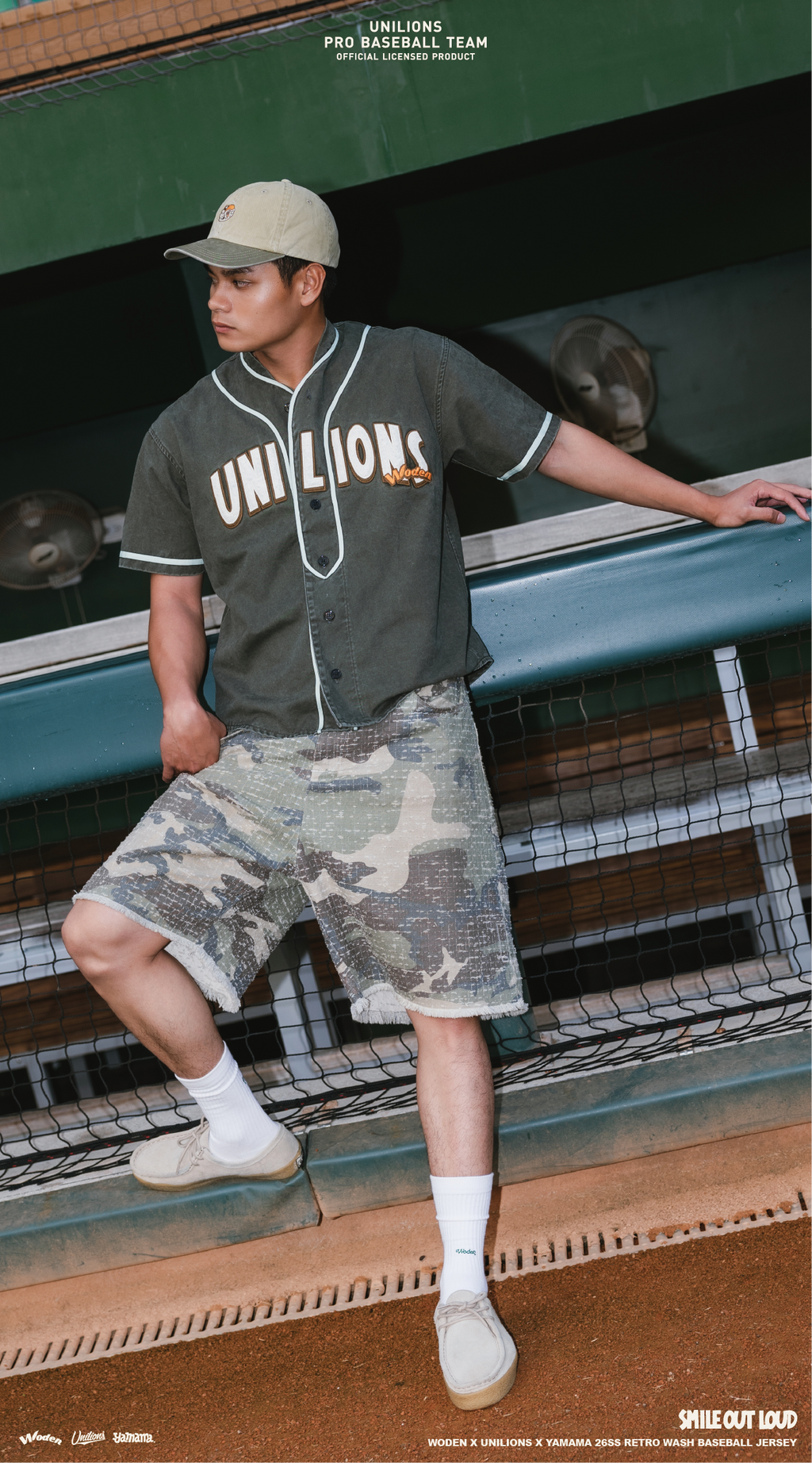 WODEN 2026 Spring & Summer 015 Unilions x Yamama Wash Baseball Jersey