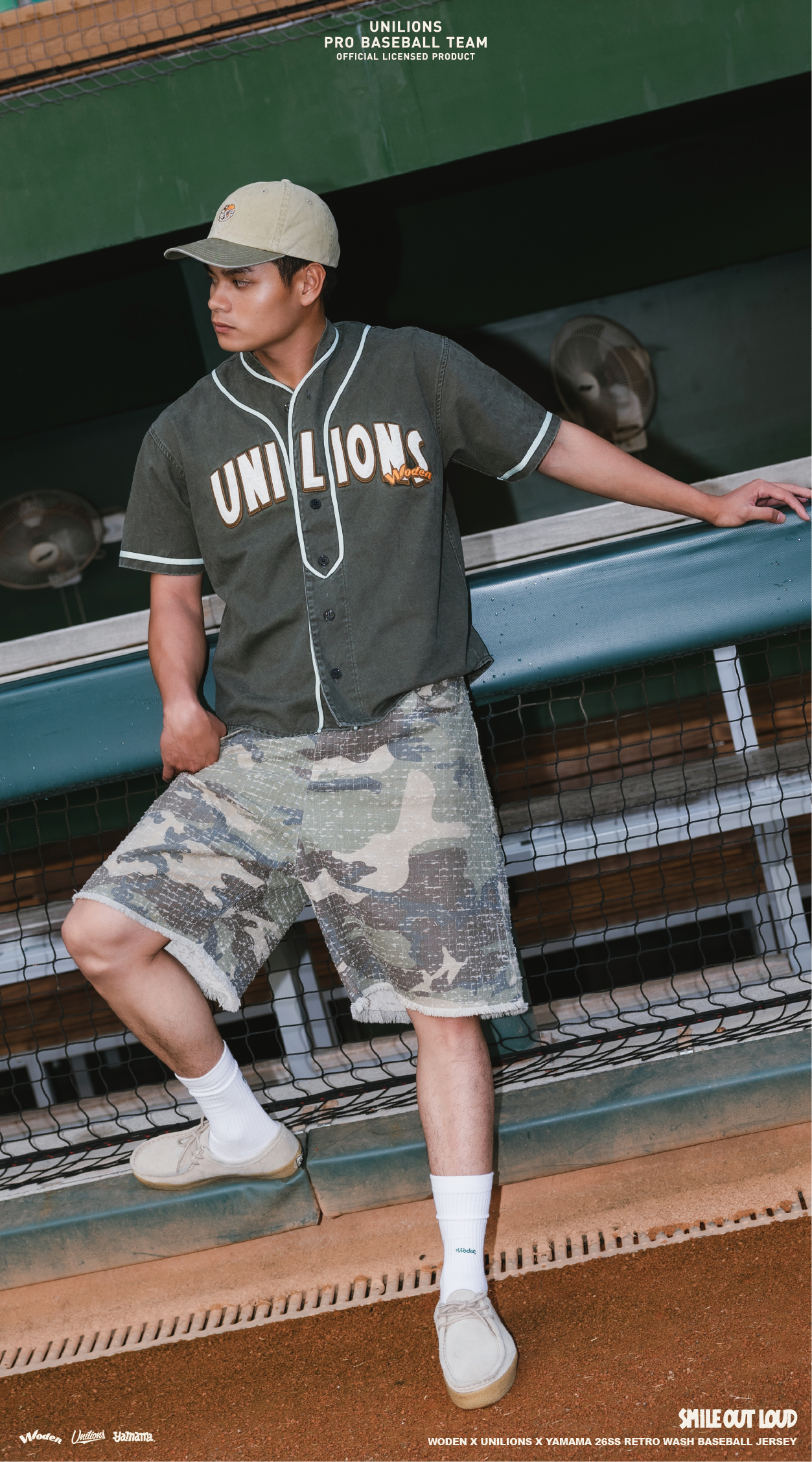 WODEN 2026 Spring & Summer 015 Unilions x Yamama Wash Baseball Jersey