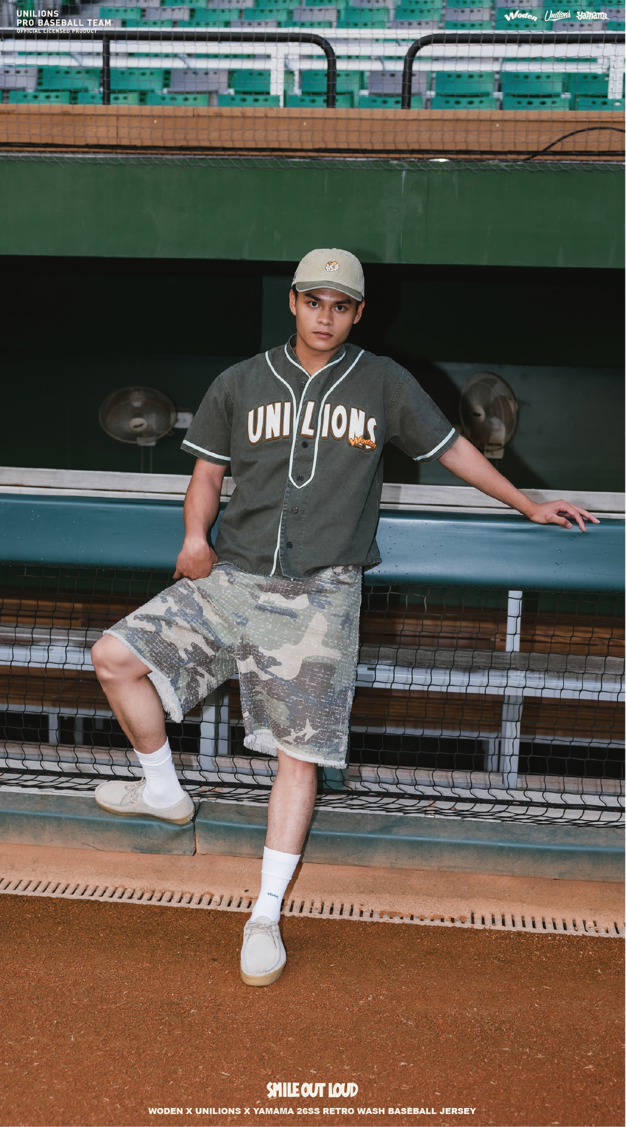 WODEN 2026 Spring & Summer 015 Unilions x Yamama Wash Baseball Jersey