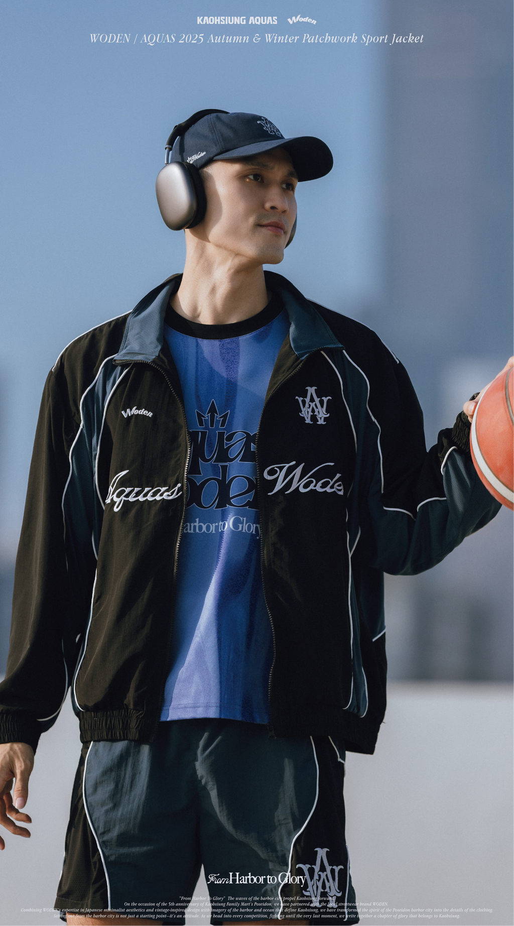 WODEN / AQUAS 2025 Autumn & Winter Patchwork Sport Jacket