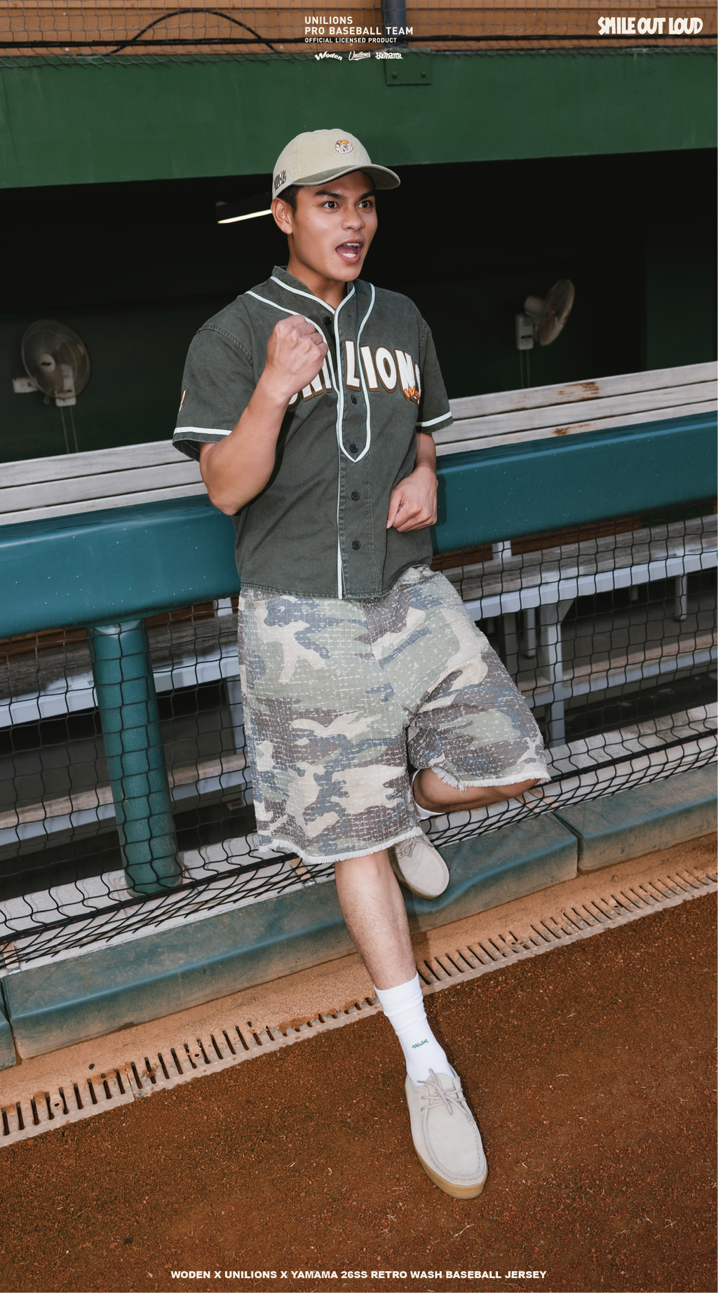 WODEN 2026 Spring & Summer 015 Unilions x Yamama Wash Baseball Jersey