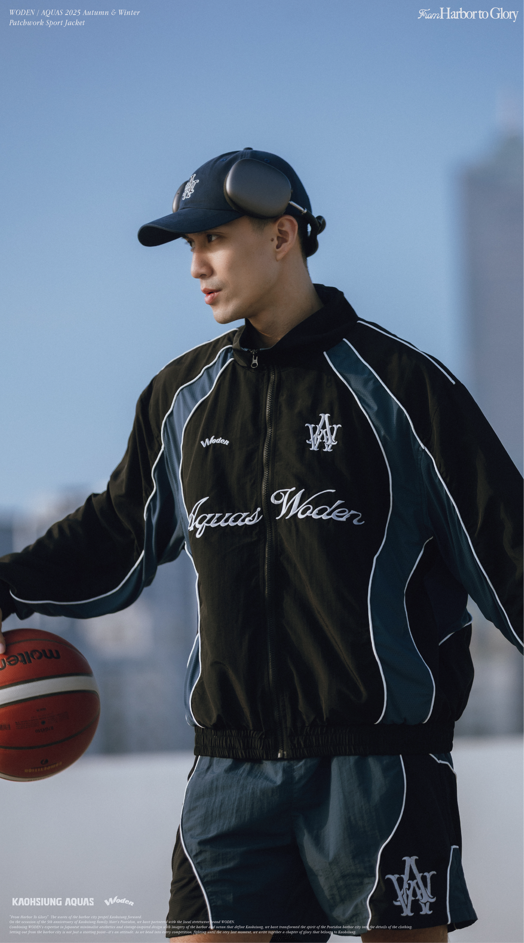 WODEN / AQUAS 2025 Autumn & Winter Patchwork Sport Jacket