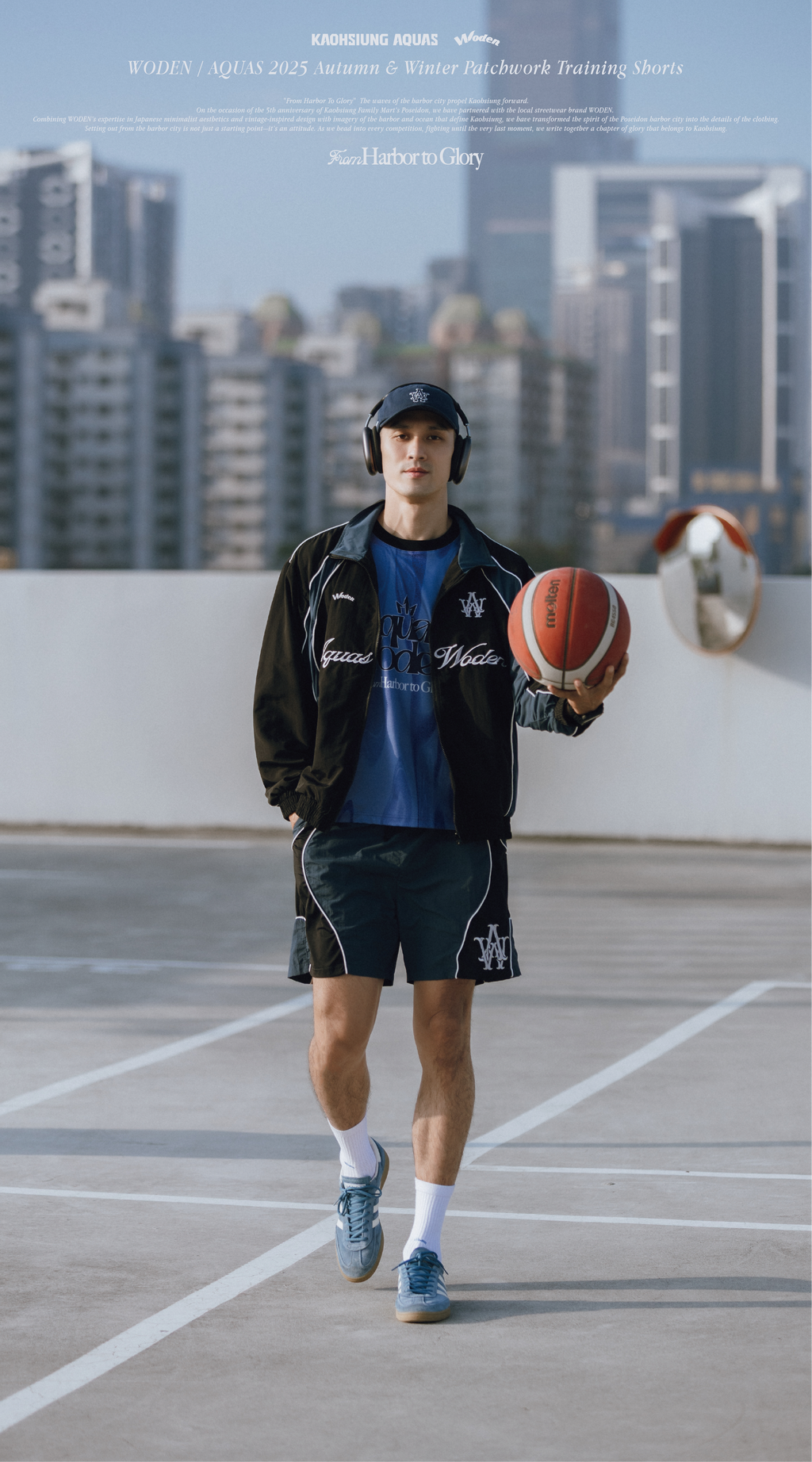 WODEN / AQUAS 2025 Autumn & Winter Patchwork Training Shorts
