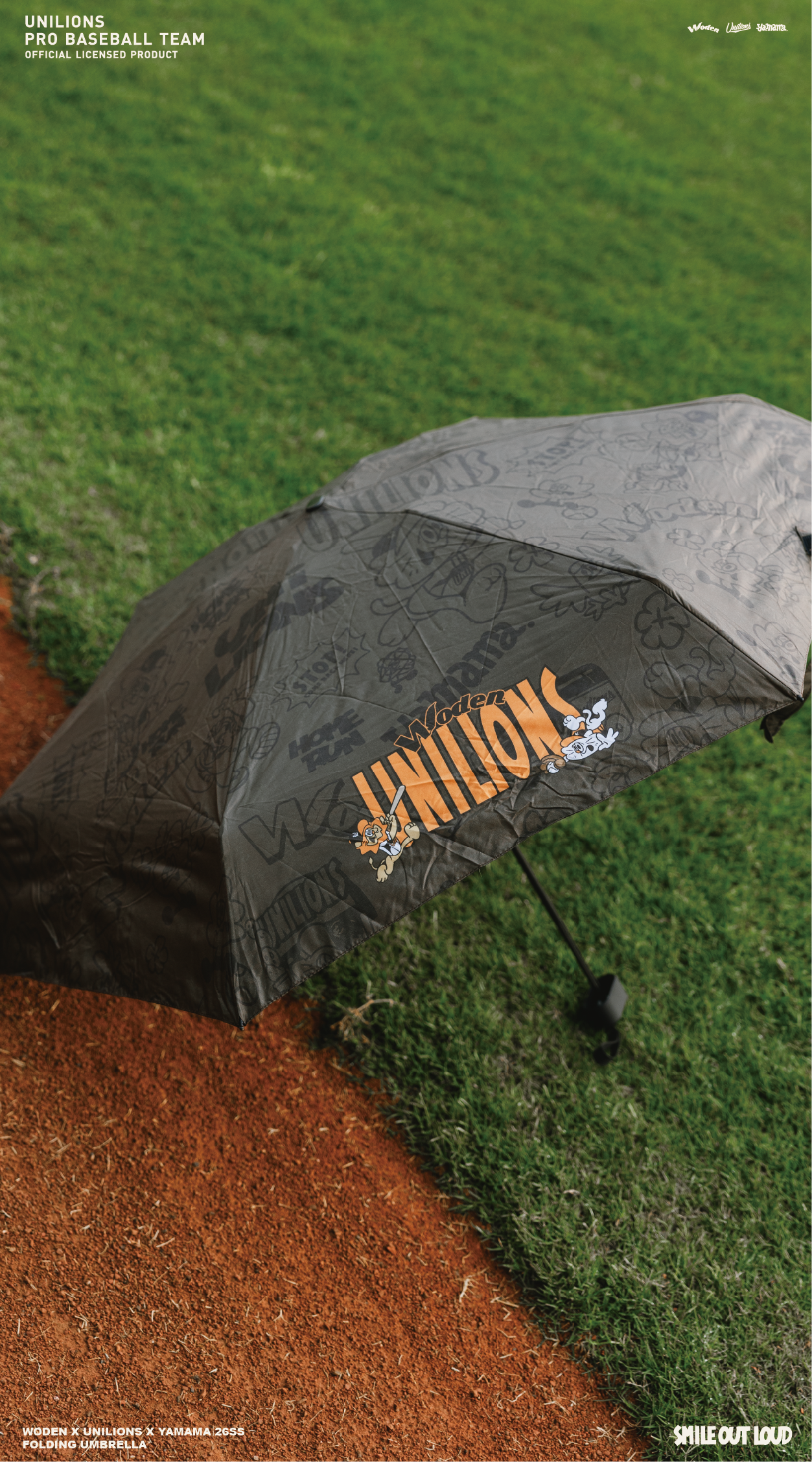 WODEN 2026 Spring & Summer 019 Unilions x Yamama Folding Umbrella