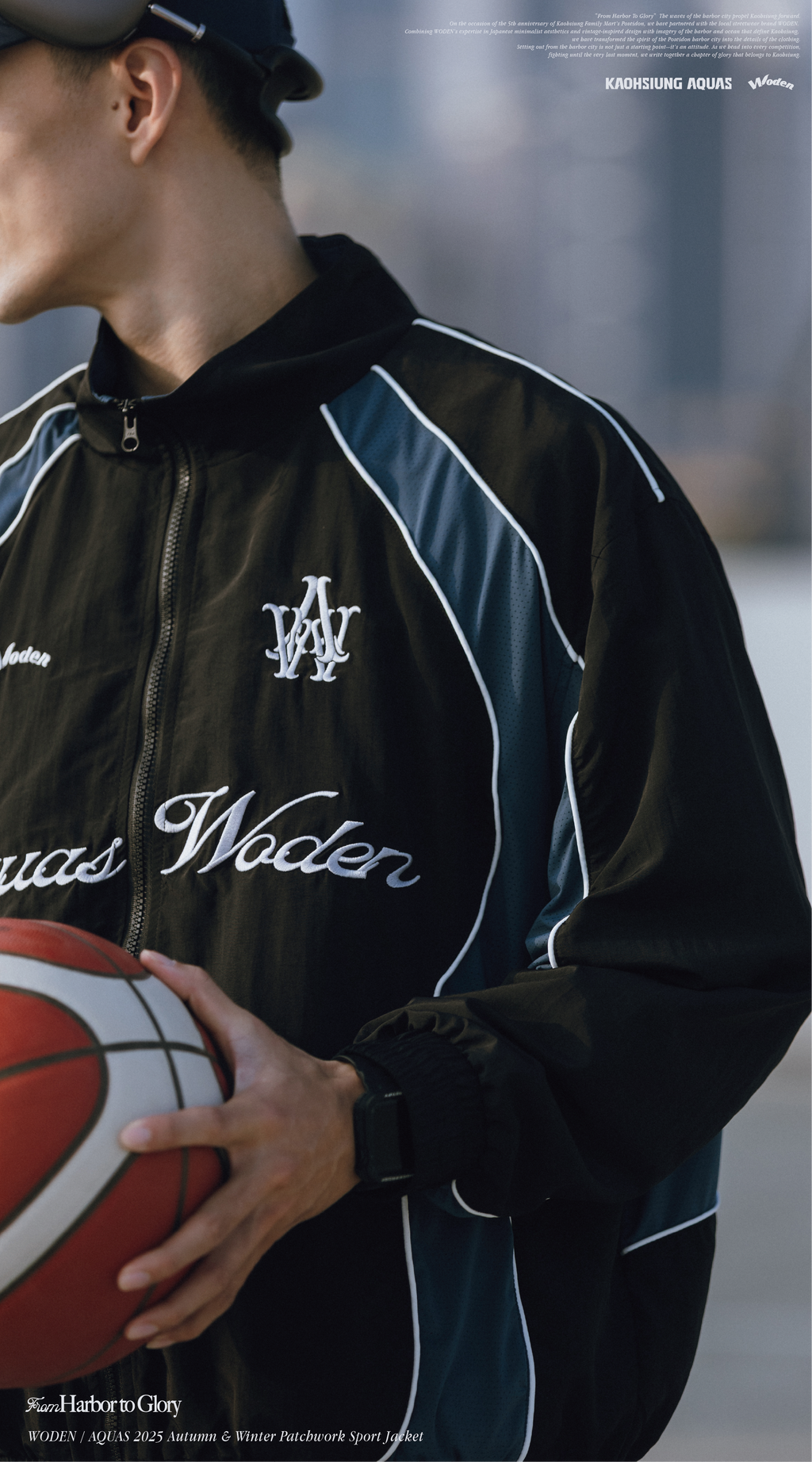 WODEN / AQUAS 2025 Autumn & Winter Patchwork Sport Jacket