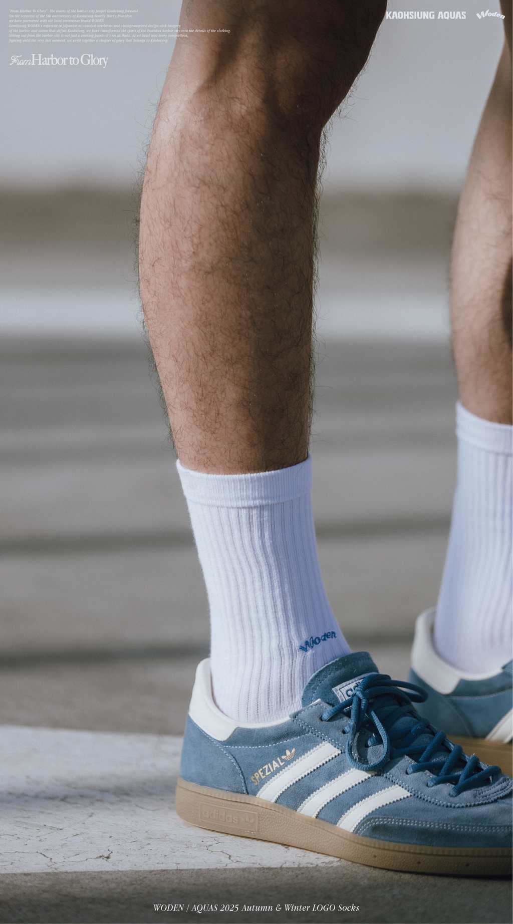 WODEN / AQUAS 2025 Autumn & Winter LOGO Socks