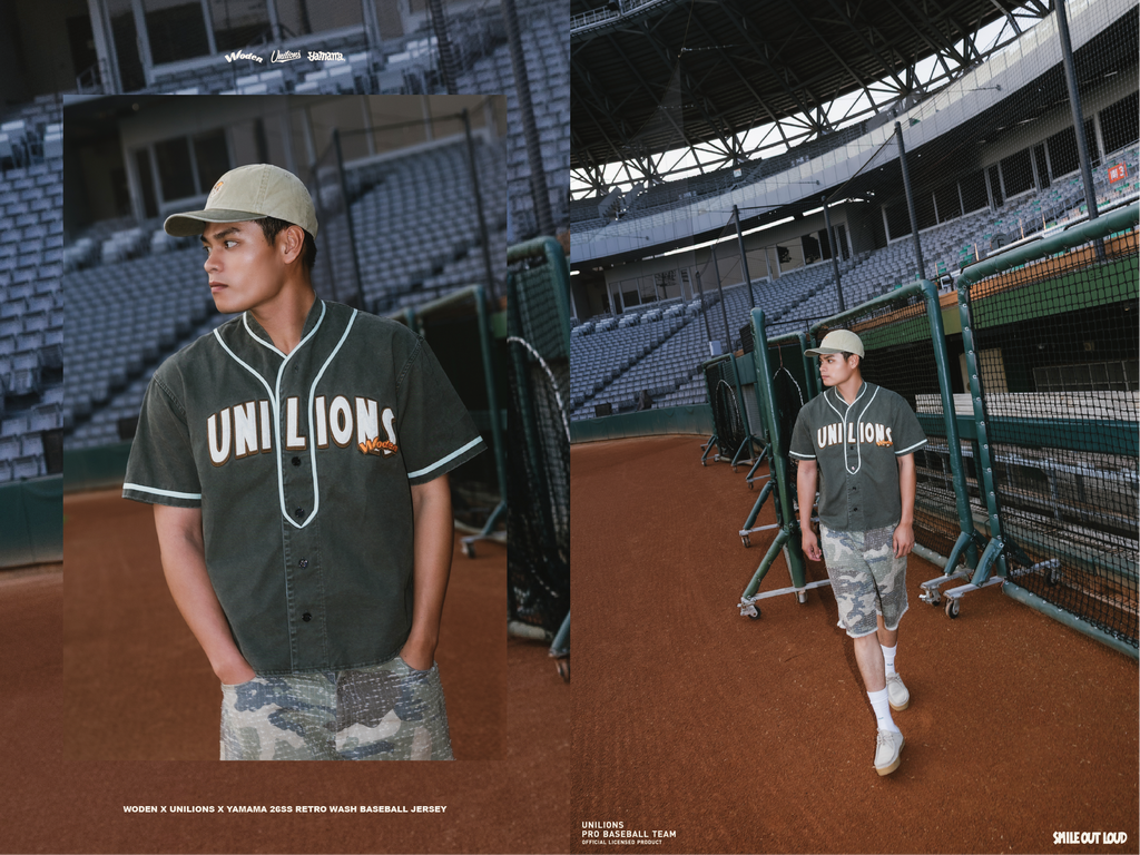 WODEN 2026 Spring & Summer 015 Unilions x Yamama Wash Baseball Jersey